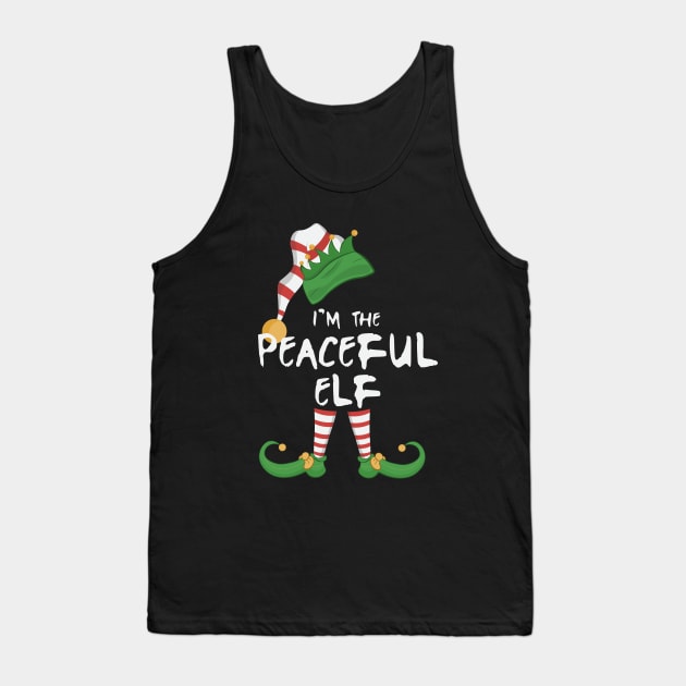 I'm The Peaceful Elf Tank Top by novaya